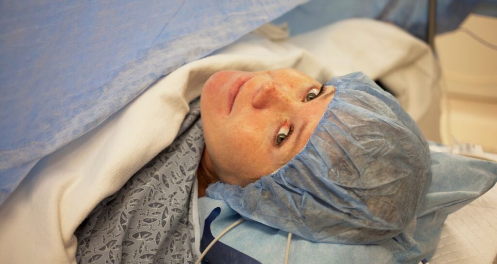 Surrogate having a c-section